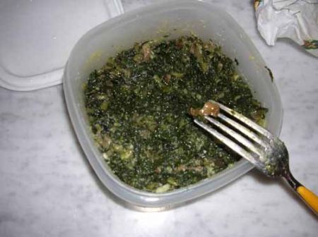 il ripieno di bietole pronte