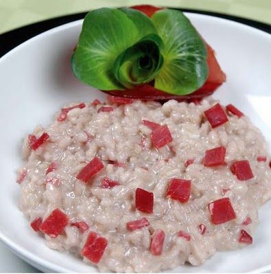 risotto con bresaola