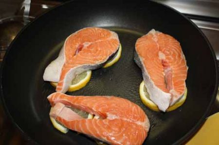 salmone al limone ipocalorico