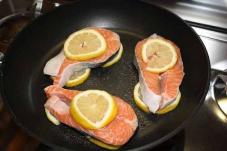 salmone al limone ipocalorico