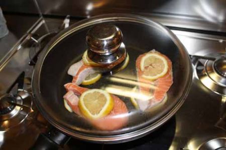 salmone al limone ipocalorico