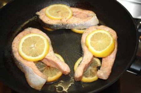 salmone al limone ipocalorico