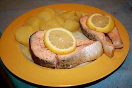 salmone al limone ipocalorico