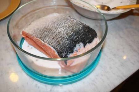ponetevi sopra il salmone