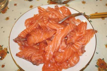salmone marinato