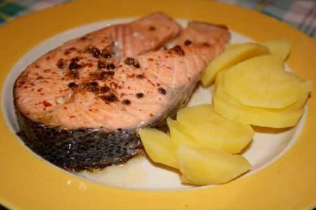 salmone al pepe rosa