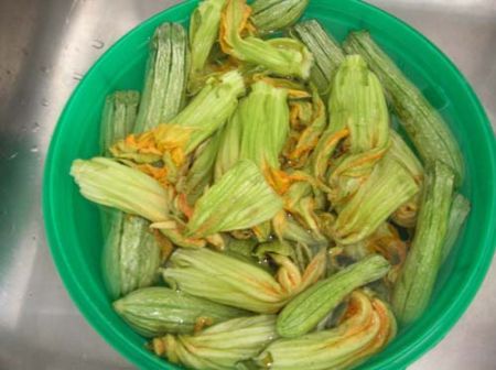Zucchine lavate