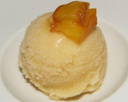 sorbetto alla pesca