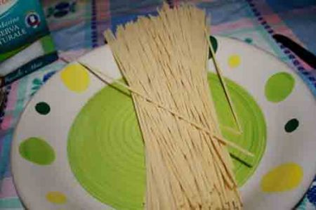 spaghetti alla chitarra con zucchine e asparagi