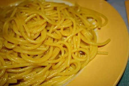spaghetti in giallo