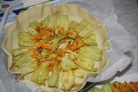 torta salata fiori di zucca 01
