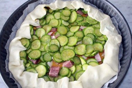 torta salata zucchine prosciutto 01