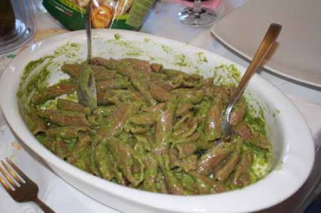 troffie di castagne al pesto