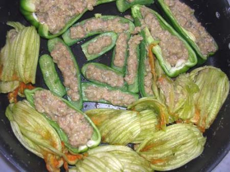 fiori di zucchine riempiti