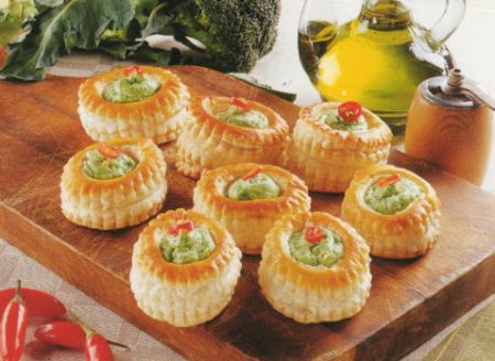 vol au vent alla crema di fagiolini