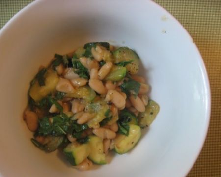 zucchine con fagioli