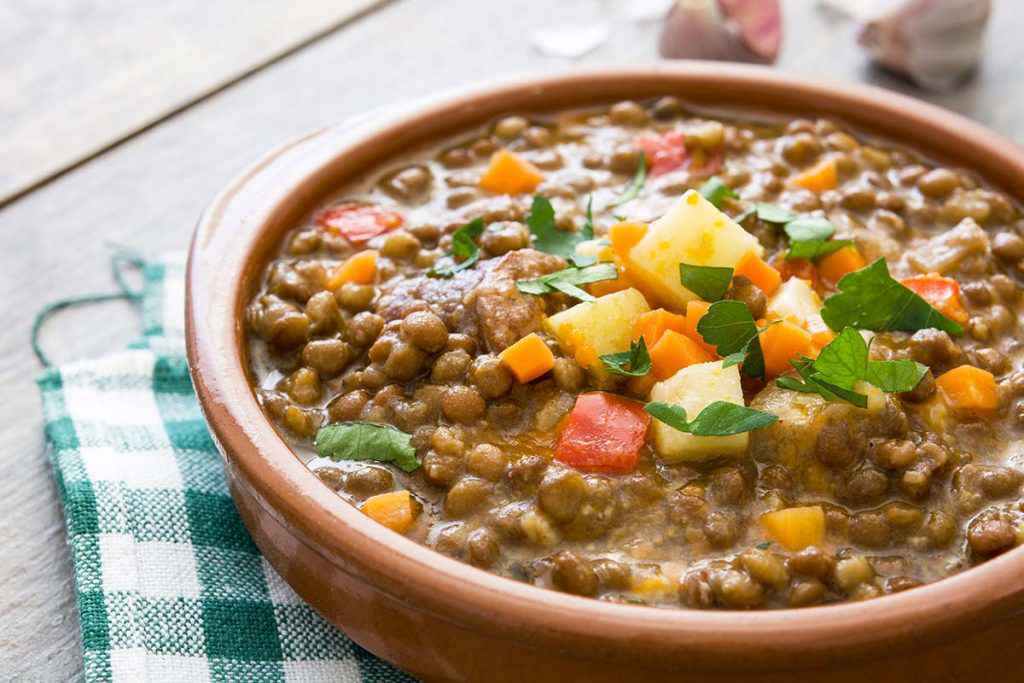 Zuppa di lenticchie e patate