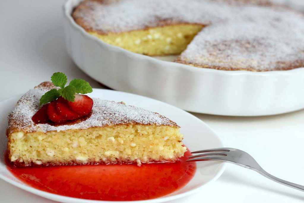 torta ricotta fragole