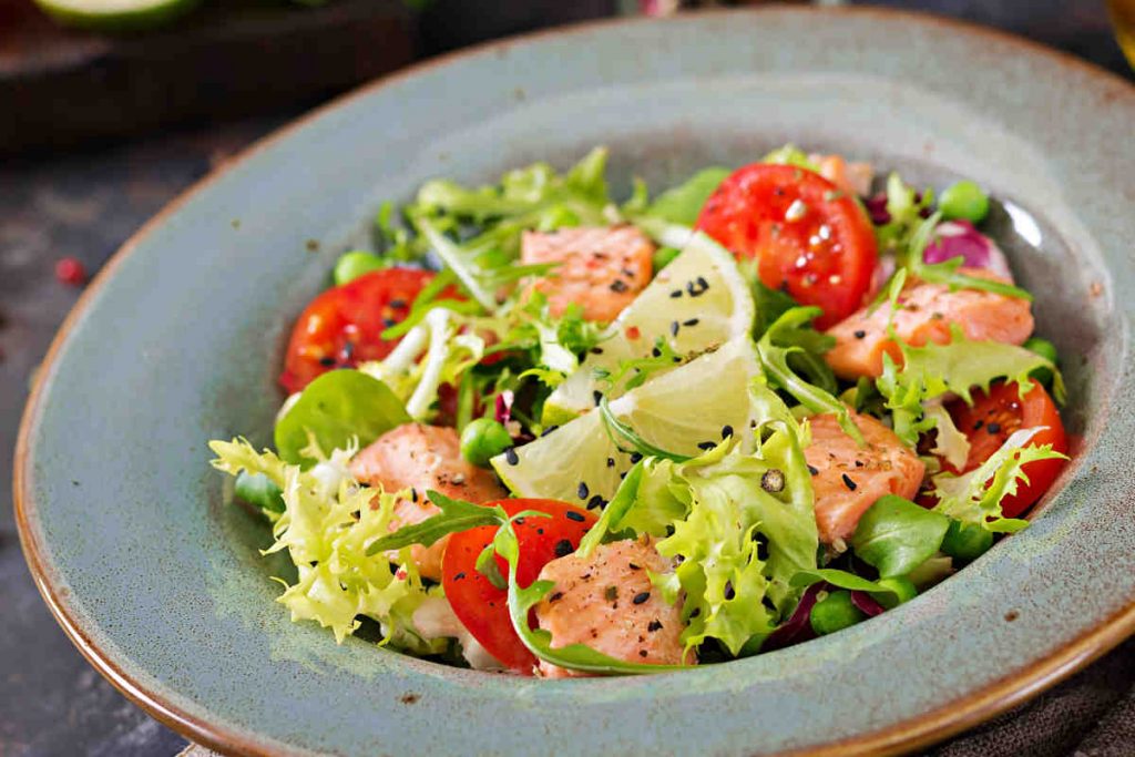 Insalata con salmone