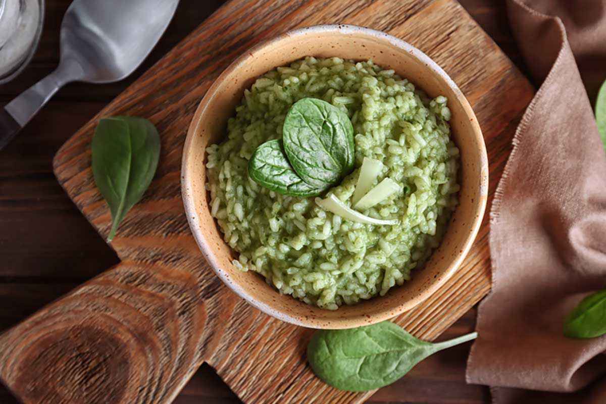 Risotto gorgonzola e spinaci