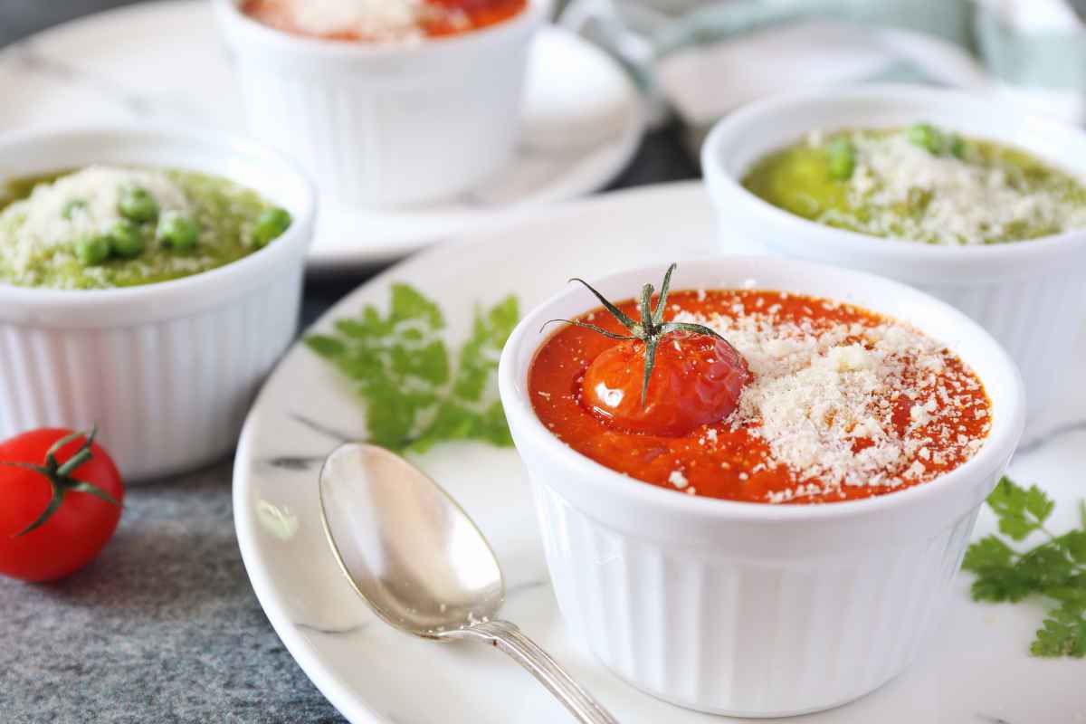 ciotoline con soufflè di pomodori