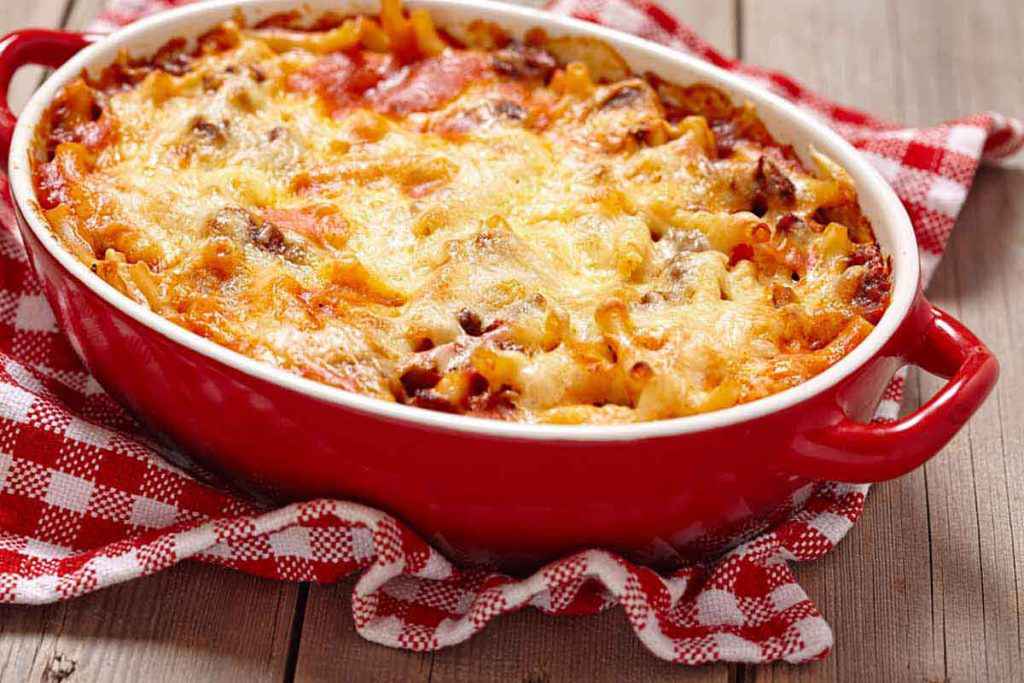 Pasta al forno con ragù di carne