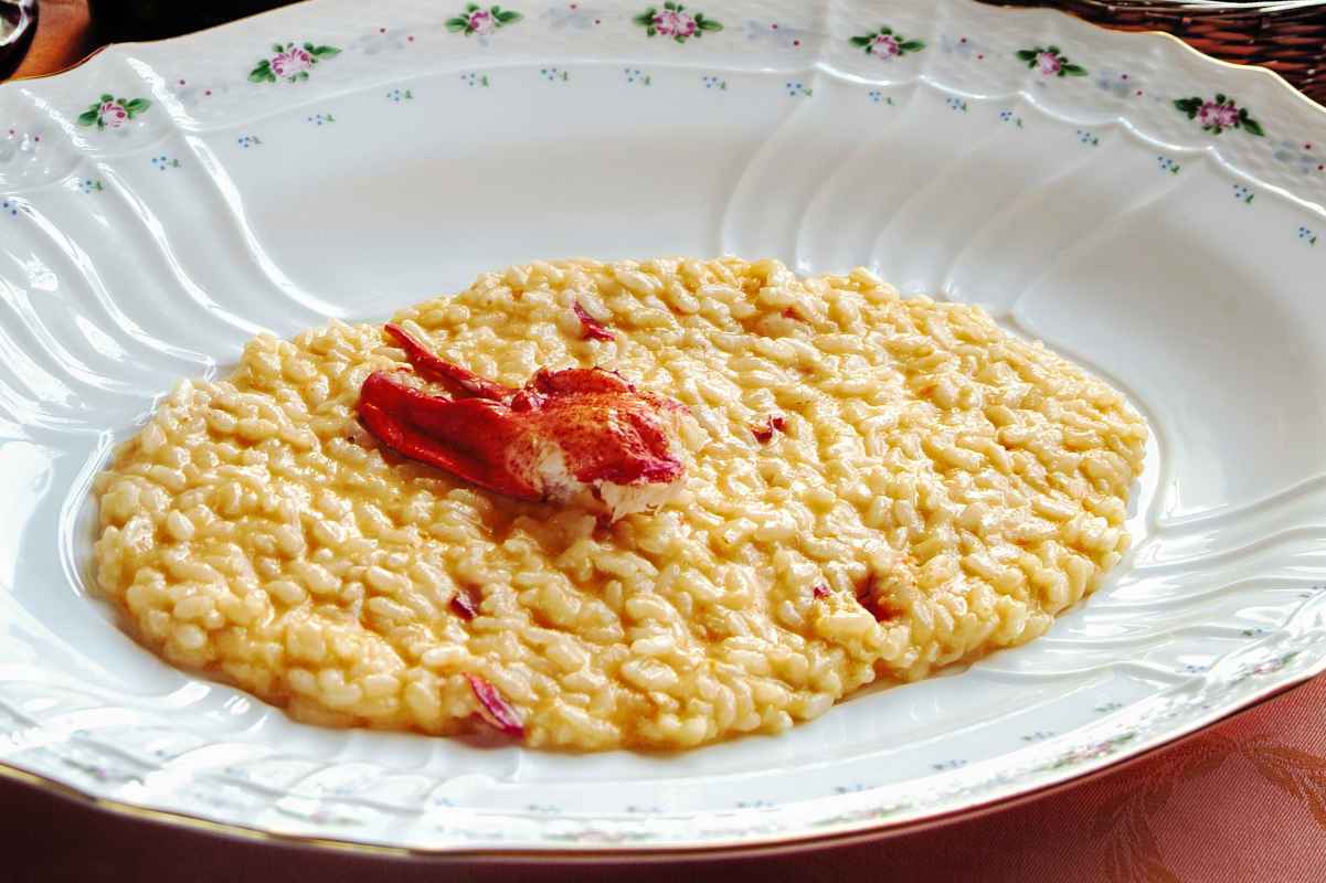 Risotto allo champagne con aragosta