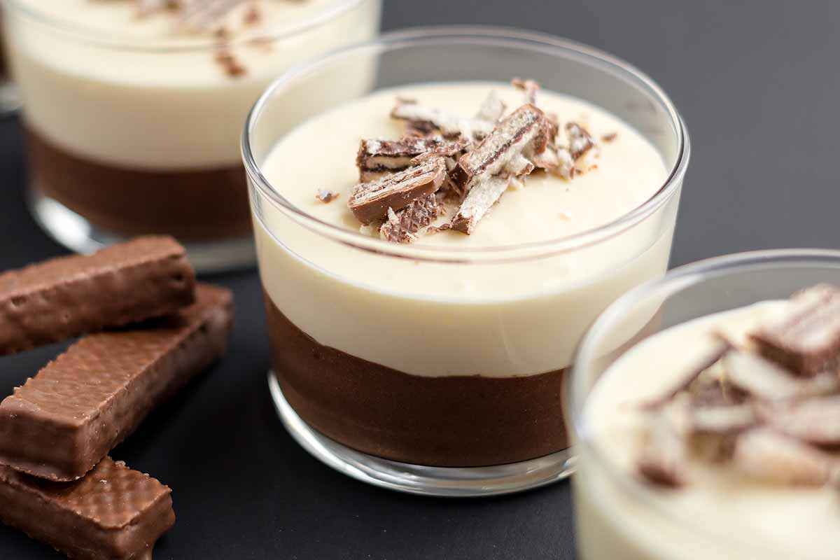 Mousse ai due cioccolati