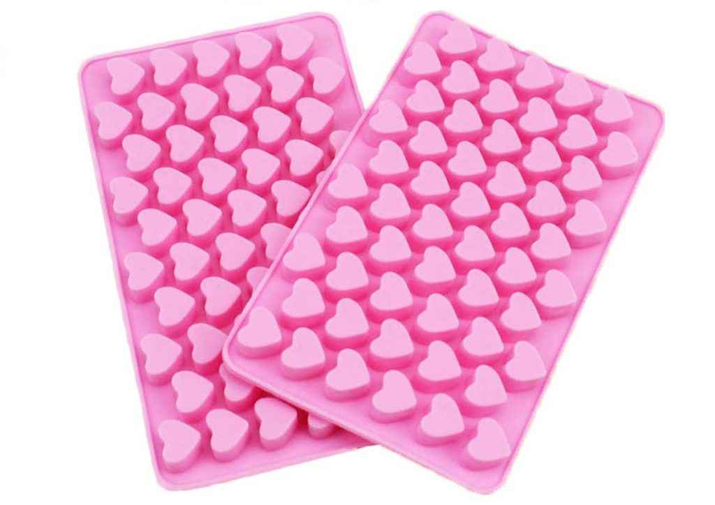 stampo in silicone a forma di cuore per cioccolatini e ghiaccio