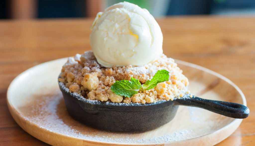 Crumble ananas