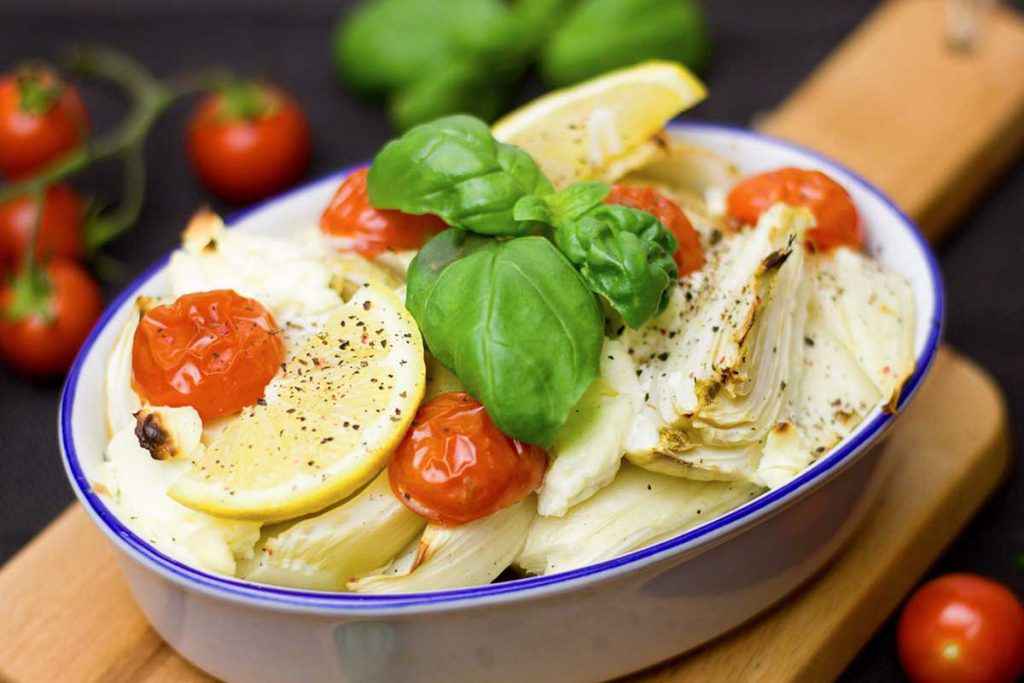 finocchi al forno per il pranzo di pasqua