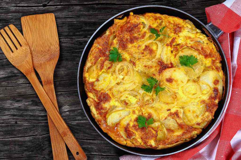 Frittata di patate e cipolla