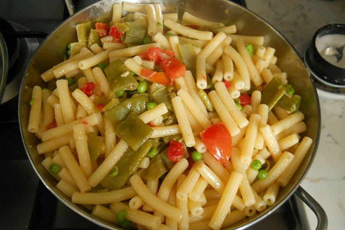 pasta con taccole