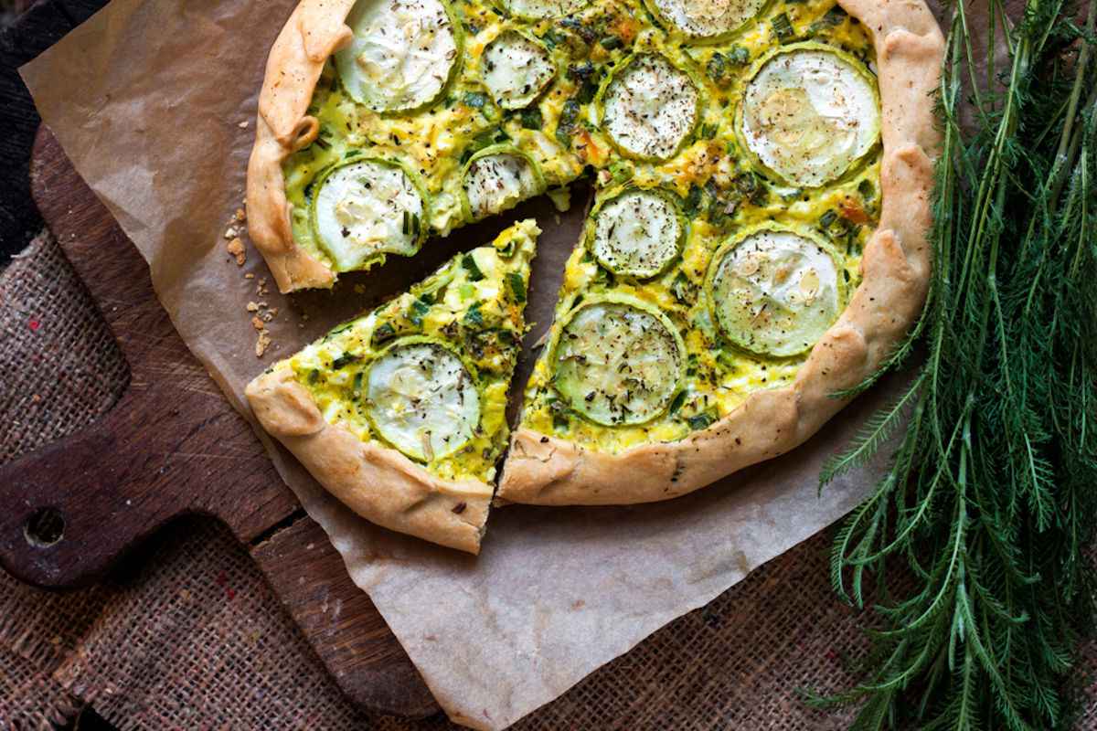 Torta salata con zucchine