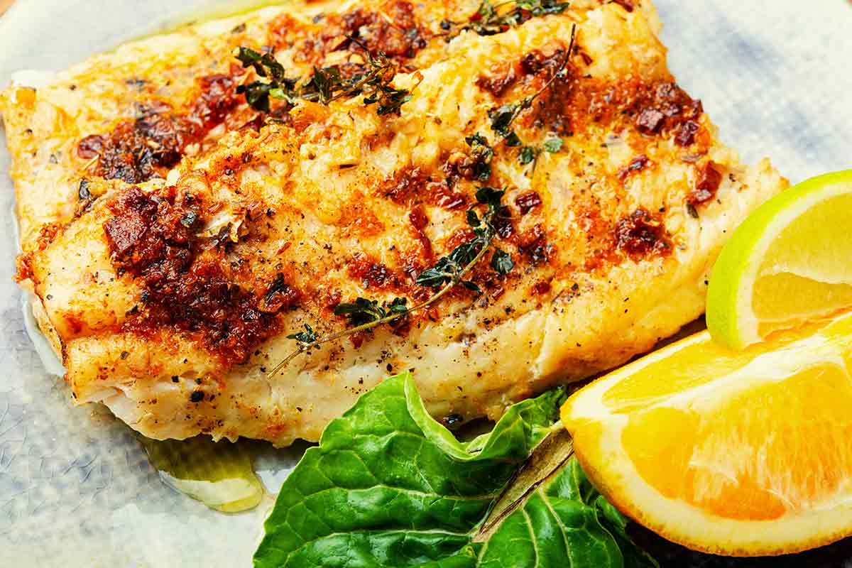 Pesce persico al forno