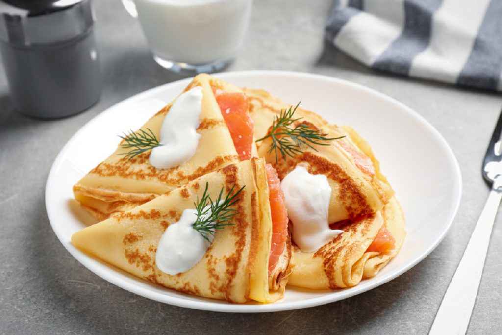 crepes al salmone