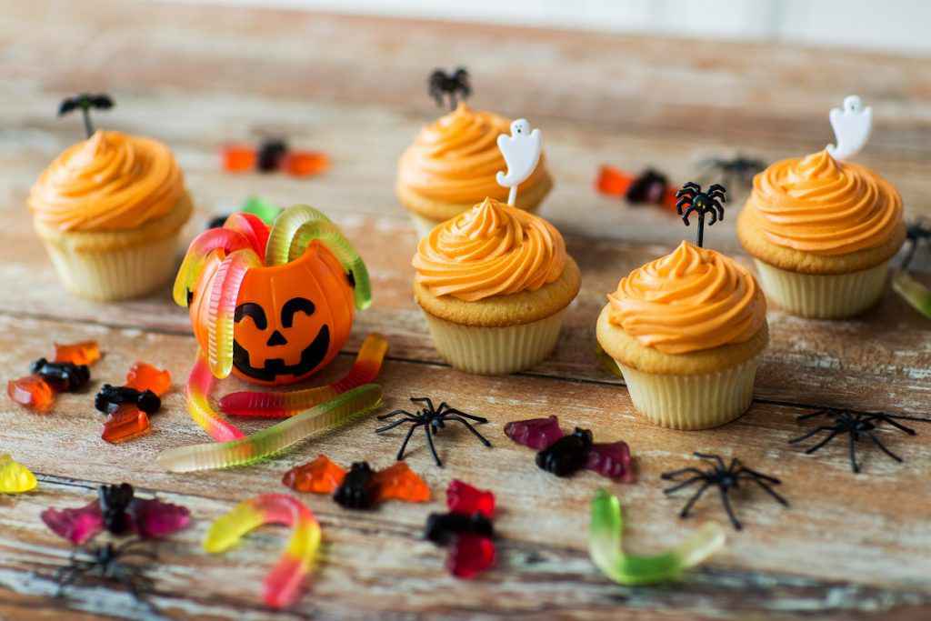 Cupcake arancioni di Halloween