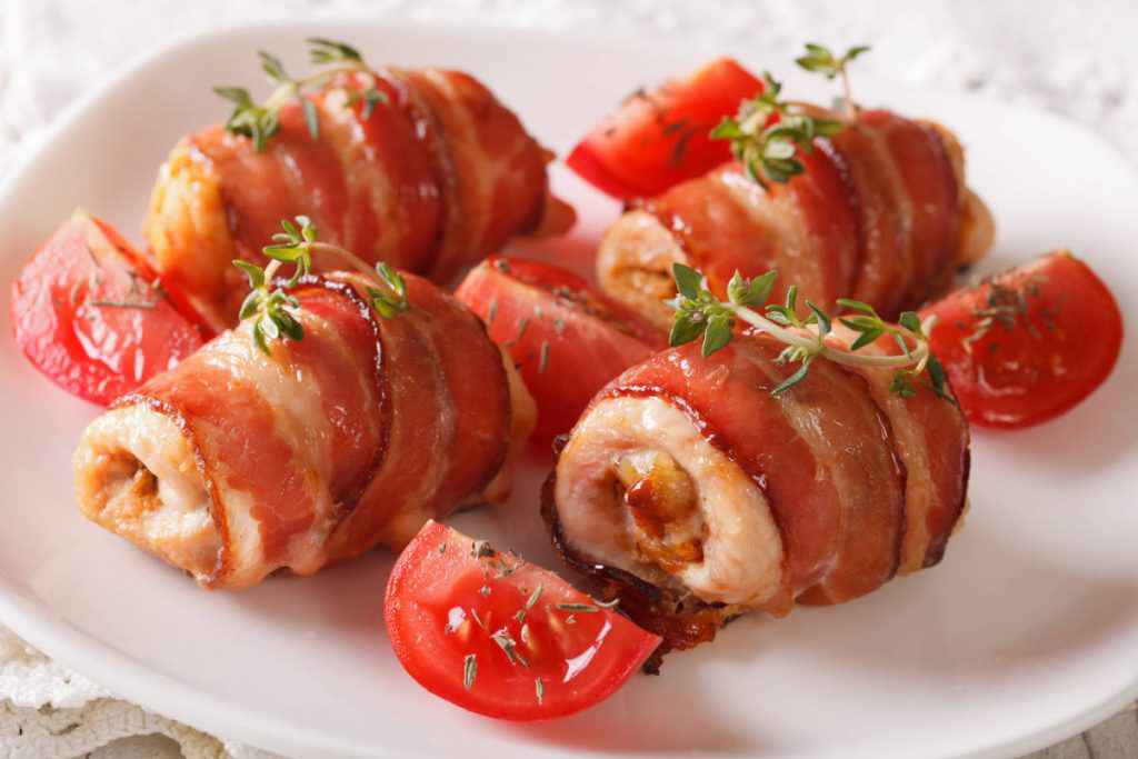 Involtini di pollo e pancetta