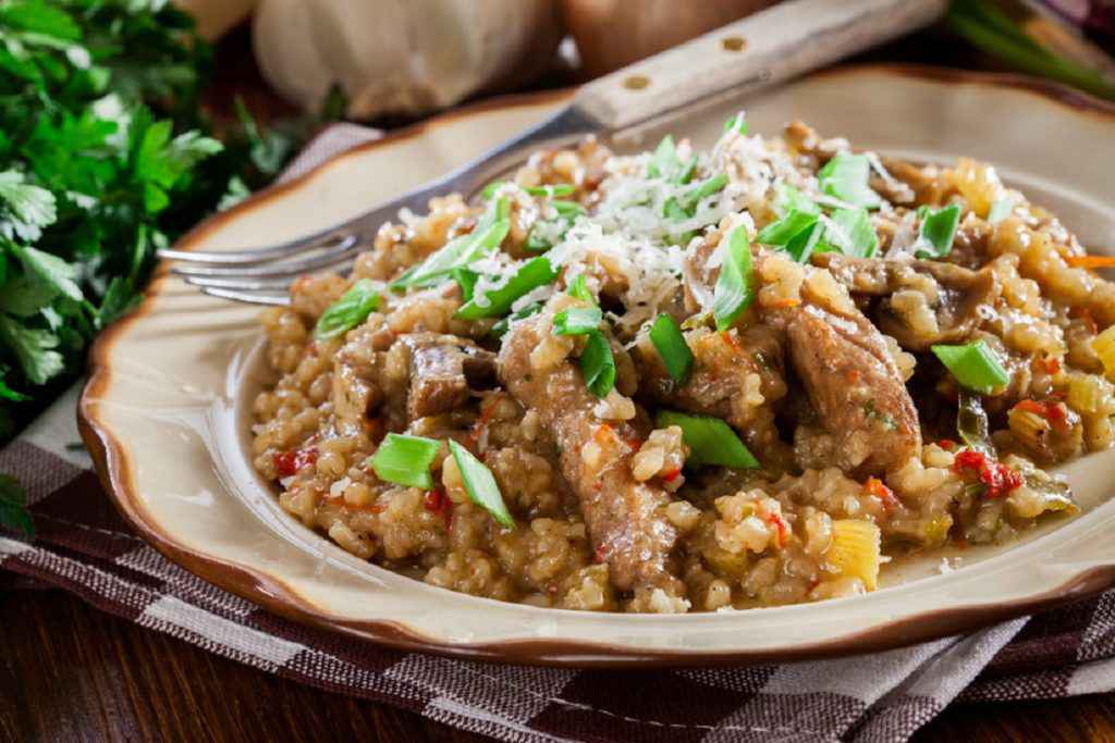 risotto con funghi porcini
