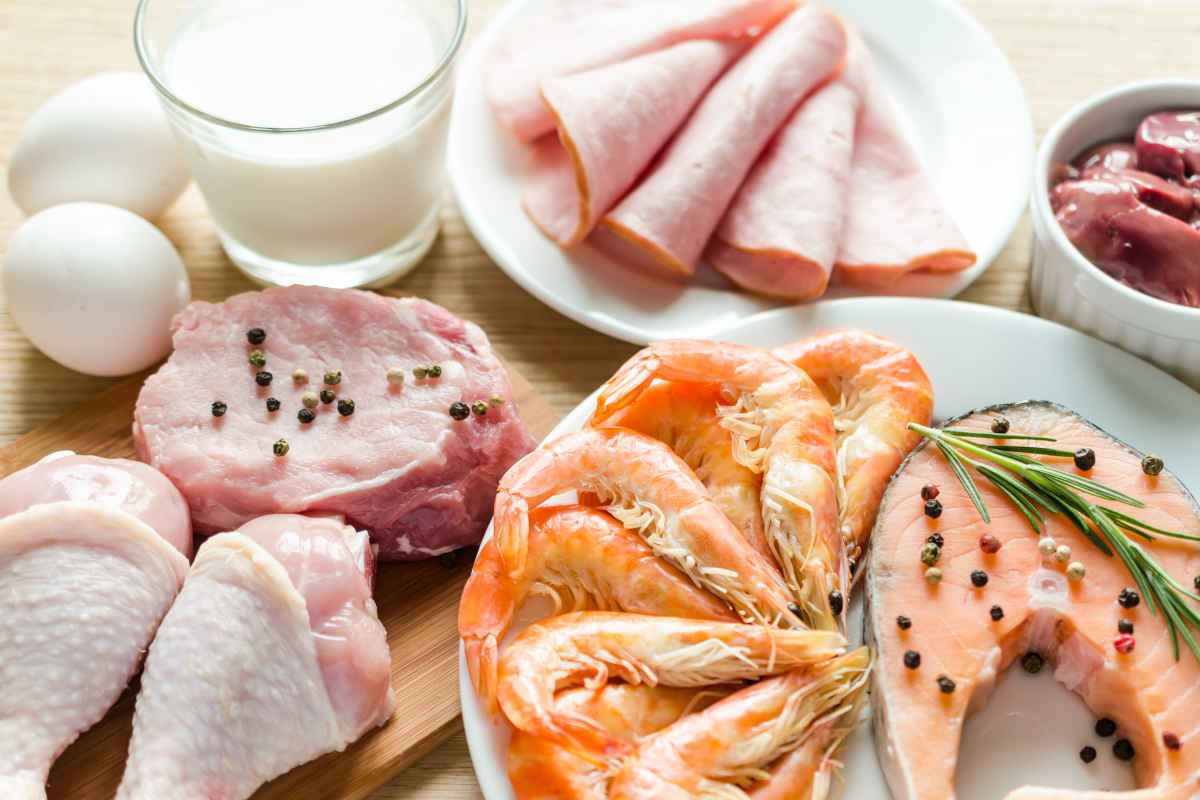 ingredienti di ricette proteiche per la dieta dukan