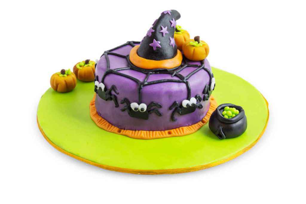 Torta di Halloween con pasta di zucchero