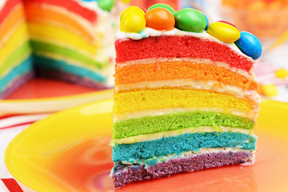 Torta arcobaleno