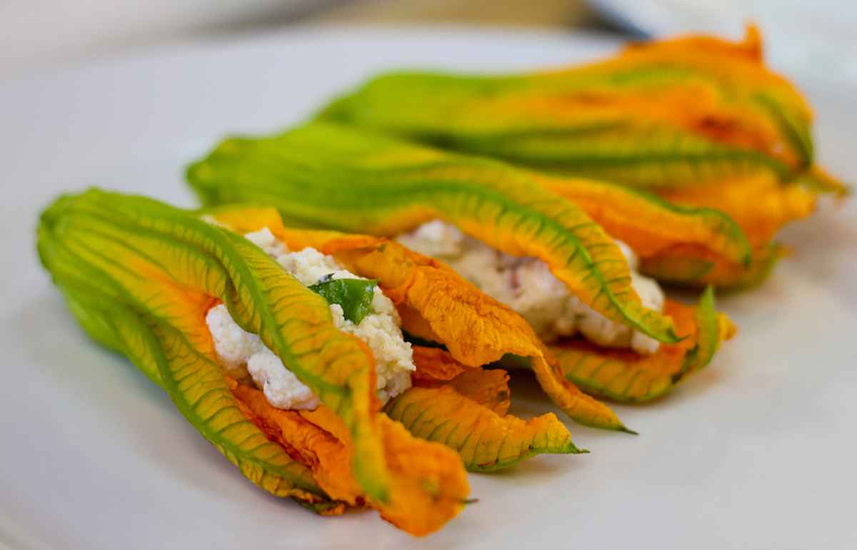 crema di fiori di zucca