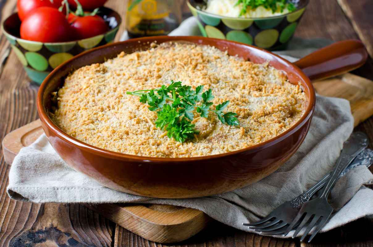 polpettone di patate e fagiolini alla ligure