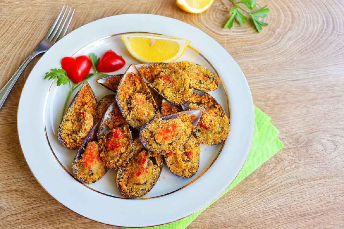 cozze gratinate al forno