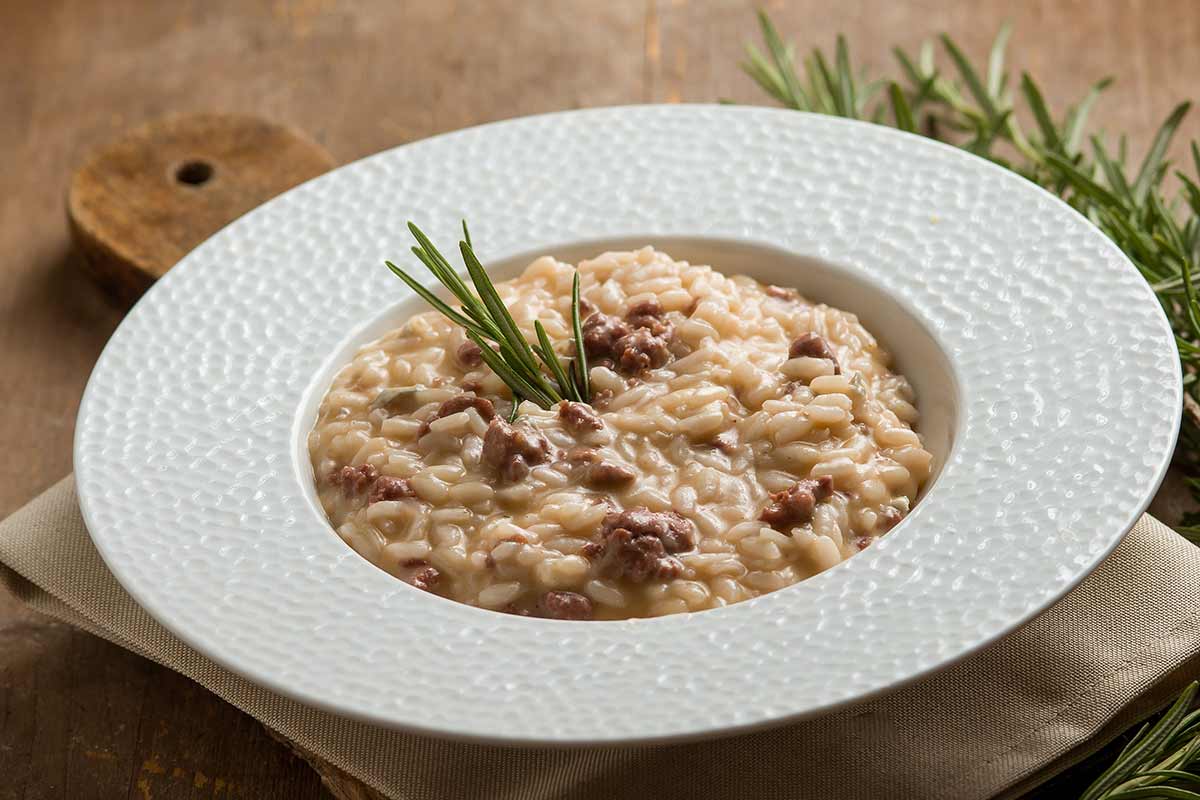 Risotto con salsiccia