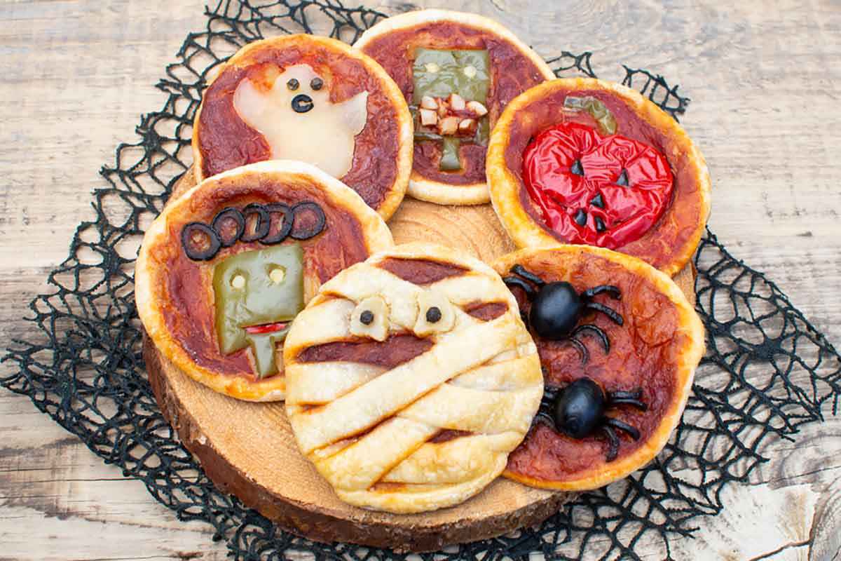 Pizzette spaventose per Halloween