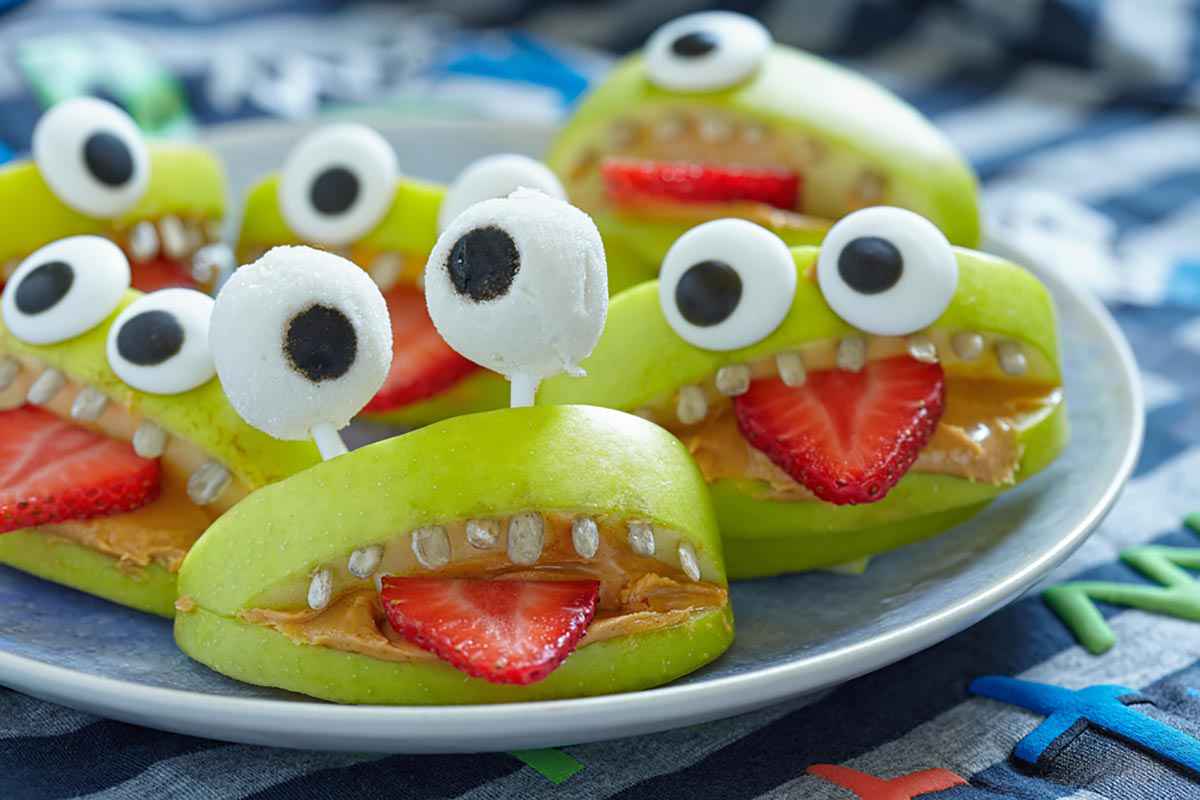 Ranocchio mostro con la frutta Halloween