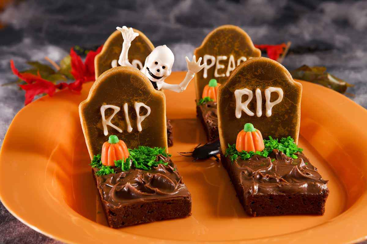 Tombe brownies per Halloween