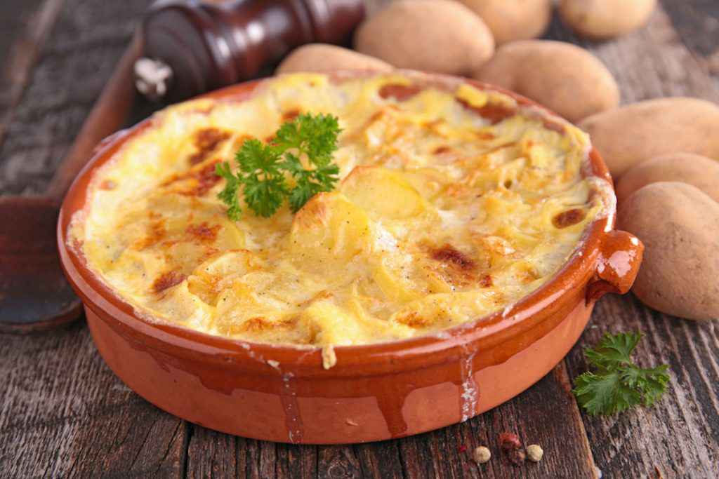 Patate al forno con formaggio